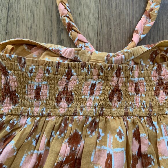 Women's Aerie Halter Strapless Maxi Linen Blend Sundress Boho Beachy Size S - Picture 10 of 13